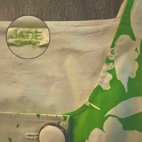 JADE Melody Tam * Lovely Botanical Print Sheath Dress * Size M - Picture 4 of 5